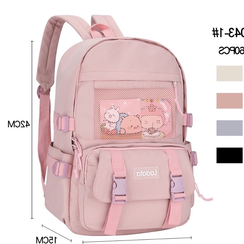 mochila de nylon fofa para mulheres bolsa escolar feminina kawaii para adolescentes estudantes