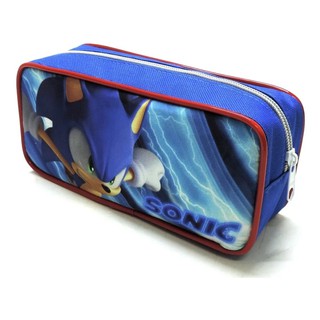 Estojo Infantil Escolar Sonic Meninos F5 Azul