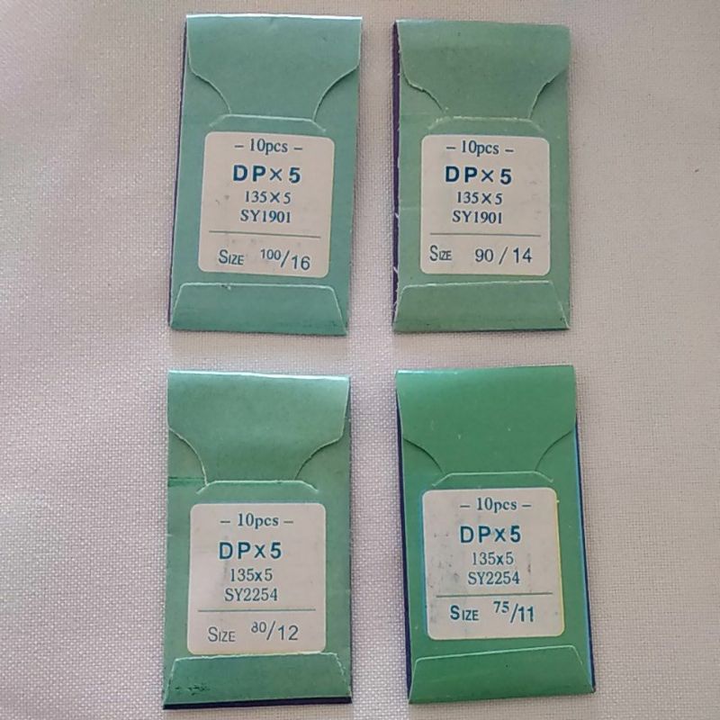 Agulha para Máquina de Costura  RETA  Industrial Cabo grosso DP , caseadeira, pespontadeira, Zig zag semi DPx5