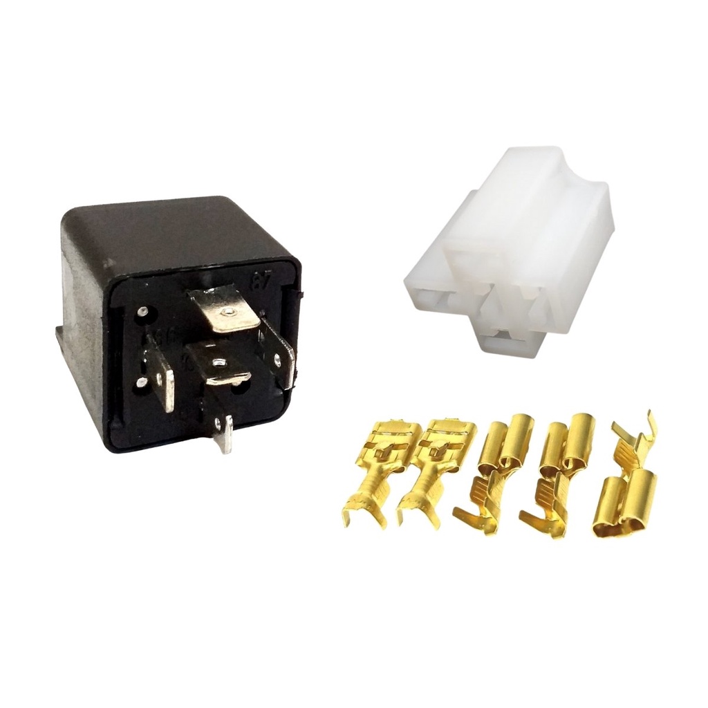 5 Peças Rele Auxiliar Automtoivo 40a 12v TRA 116213 5 Pinos 12v e 5 Unid Porta Rele 5 Vias