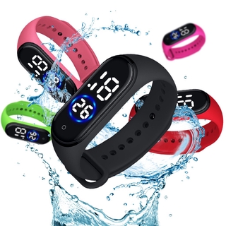 Relógio Digital Esportivo com Tela LED Touch e Pulseira de Silicone Moda Unissex Relógio LED Eletrônico de Pulso