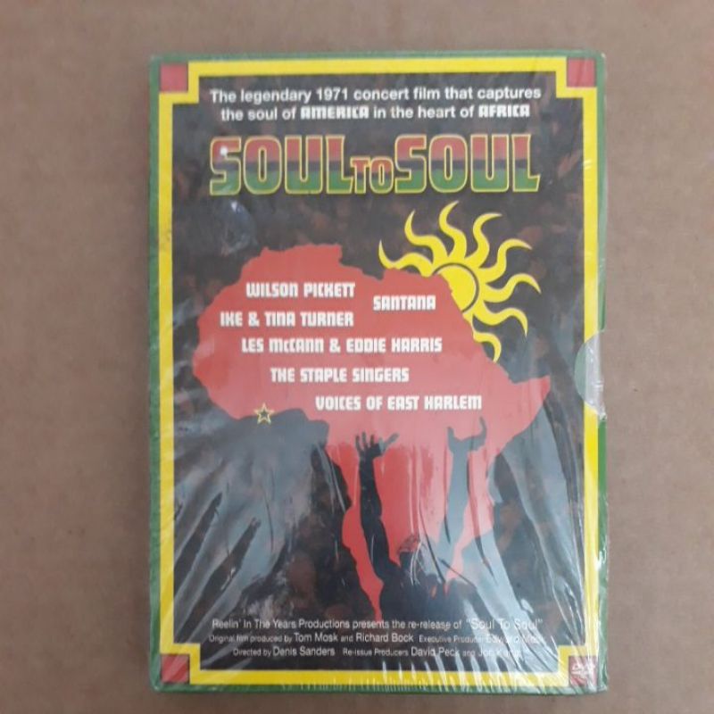 DVD + CD Soul To Soul - Ghana Festival 1971 Ike & Tina Turner Santana Wilson PickettStaple Singers