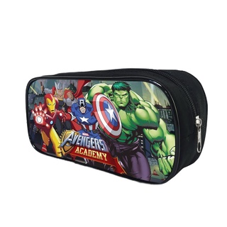 Estojo preto Resistente Herois Vingadores Preto 1 Ziper
