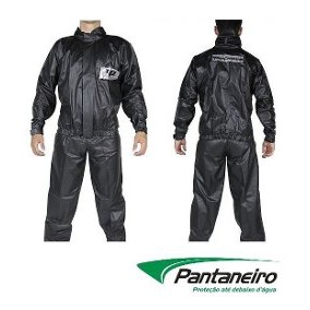 Conjunto Capa De Chuva - Jaqueta + Calça Em Pvc Pantaneiro Moto / Motoqueiro / Motoboy
