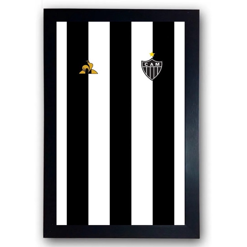 Quadro Camisa Atlético Mineiro A3 30x40cm Moldurado Grande