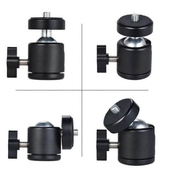 Cabeça Articulada P/ Led Ring Light Cam Tripe Ball Head 1/4 em Oferta na Shopee