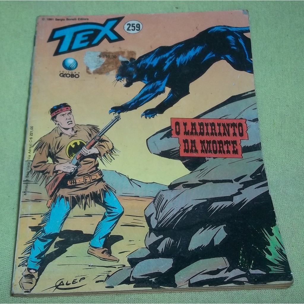 Gibi Tex nº 259 - Maio de 1991 - O Labirinto da Morte - Editora Globo