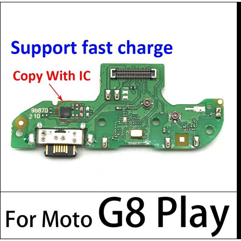 PLACA CONECTOR DE CARGA Moto G8 Play One Macro