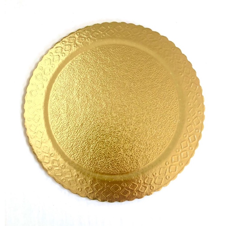 Cake Board Premium Dourado 26cm Laminado Base Suporte para Bolo