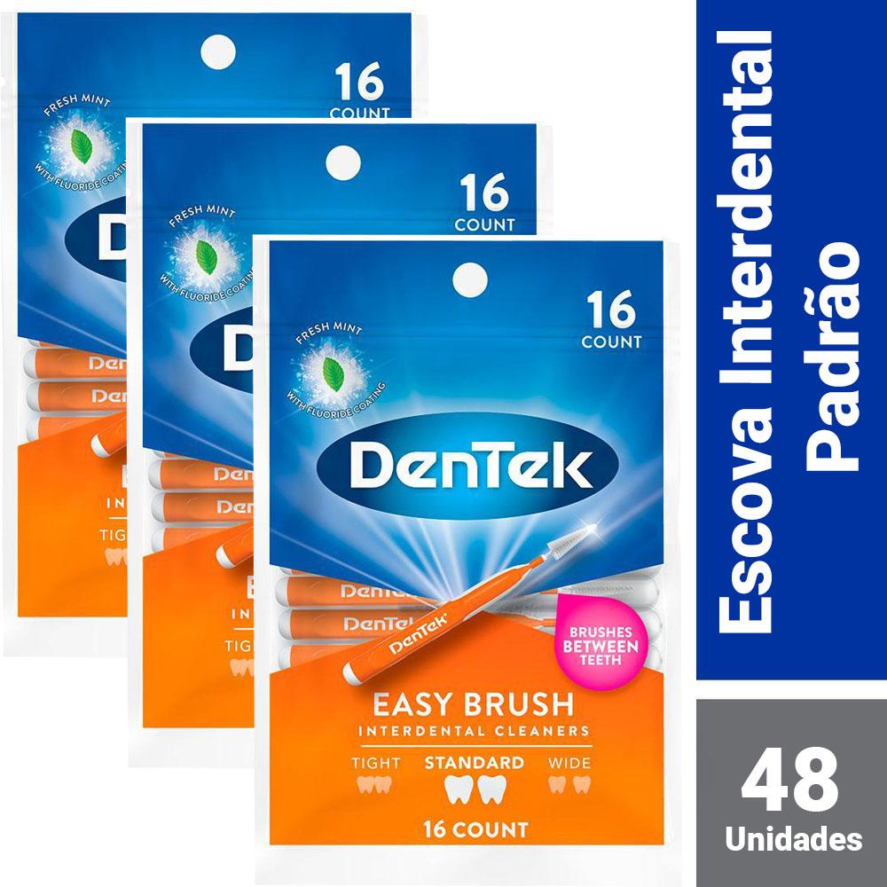 Kit Escova Interdental DenTek Easy Brush Padrão 48 unidades em Oferta na Shopee