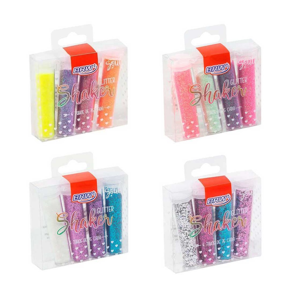 Glitter Flocado Shaker Fashion BRW 7g cada 4 tubos