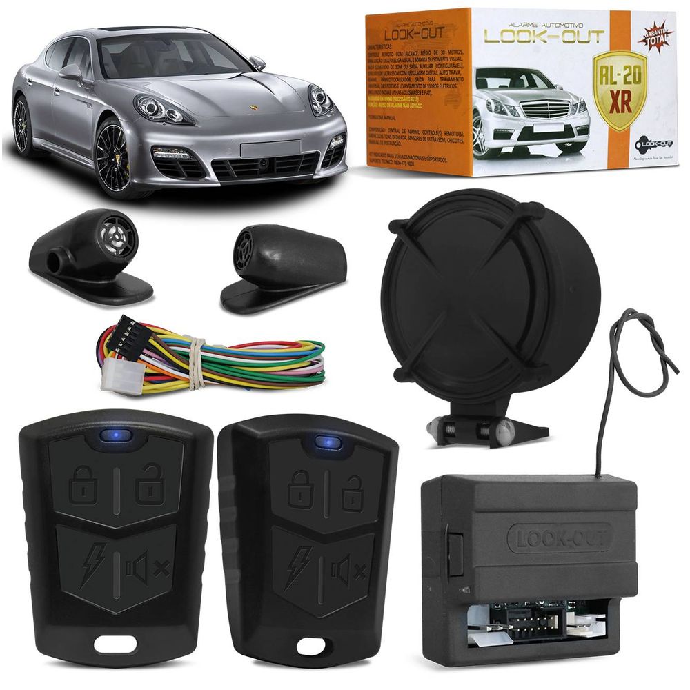 Alarme Automotivo Look Out AL-20XR Universal Função Pânico Localizador Rearme Automático Antifurto em Oferta na Shopee