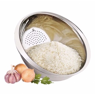 Escorredor Lavador de arroz Escorredor de  Massa em Aço Inox 26 cm Promoção