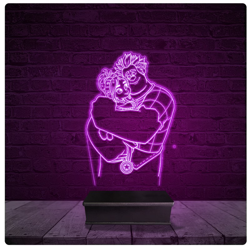 Luminária e Abajur Acrílico Led - Disney Detona Ralph 02