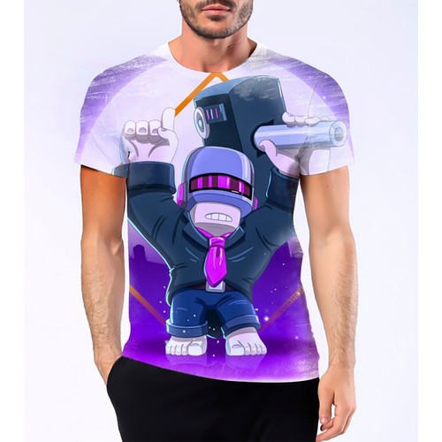 Camiseta Camisa Brawl Stars Frank Dj Manopla Personagens 03 Shopee Brasil - camiseta de frank brawl stars