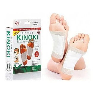 Kinoki Adesivos Eliminador de Toxinas Detox Natural P/ Pés Com 10 Adesivos