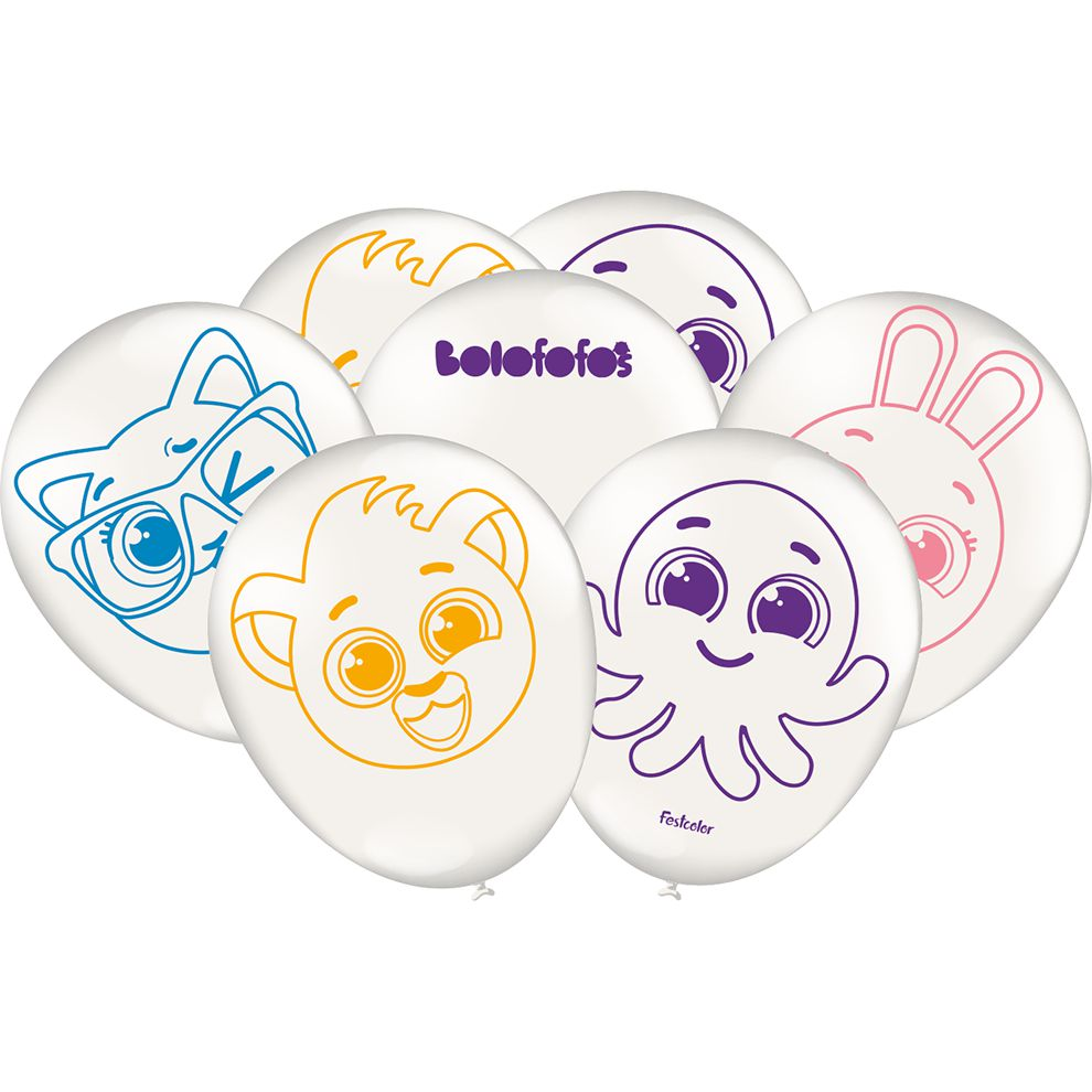Balão Especial Festa Bolofofos - 25 unidades - Festcolor - Rizzo Festas em Oferta na Shopee