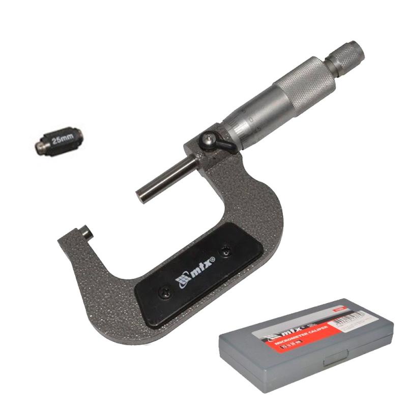 Micrômetro Externo Analógico de 25 à 50 MM 3175059 MTX em Oferta na Shopee