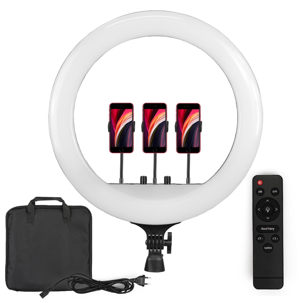 Ring Light Profissional LED 45cm + 3 Suportes Celular - RL18