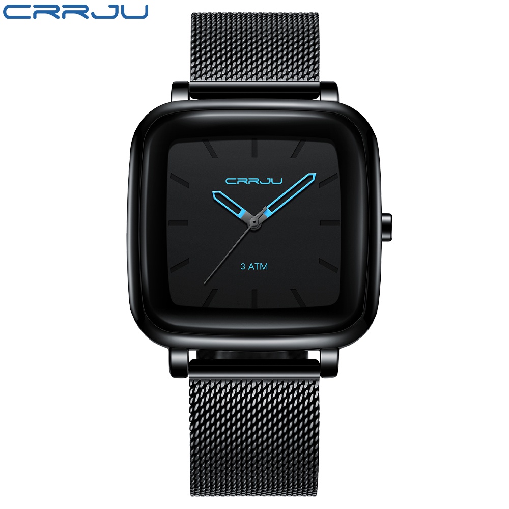 CRRJU Relógio Masculino Original De Quartzo Impermeável Em Aço Inoxidável 2199 X Sem Caixa · foto 2