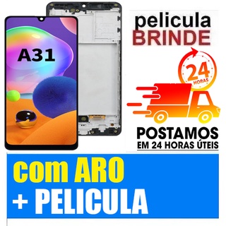 Tela Display Frontal Samsung A31 Incell com Aro