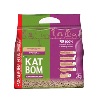 Areia Higiênica Katbom Para Gatos Granulado Tradicional - 6kg em Oferta na Shopee