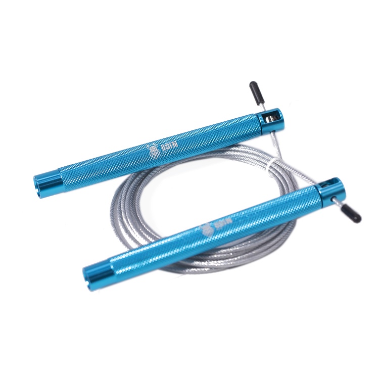 Corda de Pular Speed Rope Azul em Alumínio Cabo Ajustável - Odin Fit em Oferta na Shopee