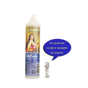 Vela Encantada Santa Terezinha 14cm em Oferta na Shopee
