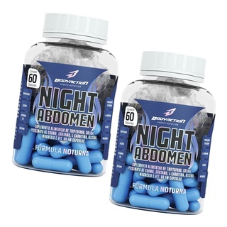 Kit 2x Night Abdomen 60 cápsulas Bodyaction