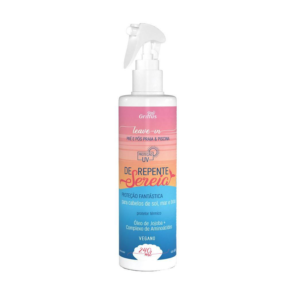 Leave-in Pré e Pós Praia e Piscina De Repente Sereia Griffus 240ml