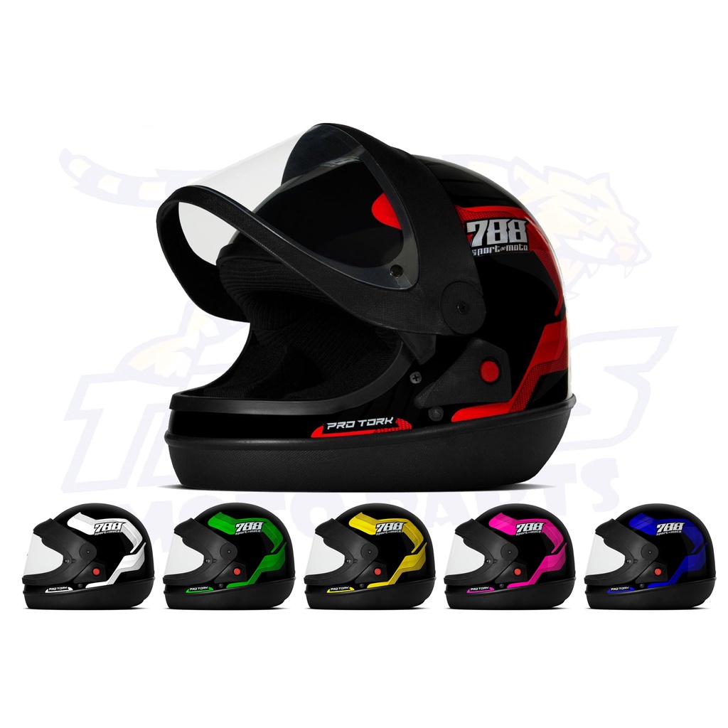 CAPACETE SPORT MOTO 788 Fechado Automatico Barato Pro Tork Masculino Feminino Moto Motoqueiro