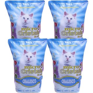 Areia para Gato Silica Chalesco Areia Sanitaria para Gato ( 4 Pacotes )