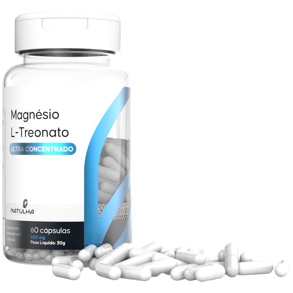 Magnésio L-Treonato Ultra Concentrado para Memória Concentração 60 ...