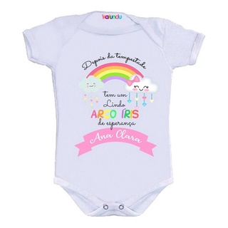 Body Bebe Divertido Frases Arco Iris De Esperanca Shopee Brasil