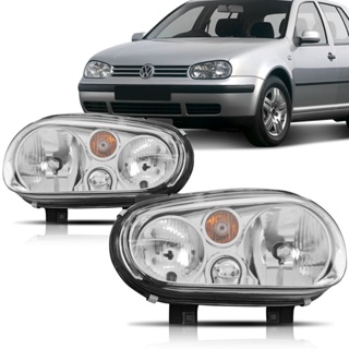 Farol Golf 99 2000 2001 2002 2003 2004 2005 2006 Foco Duplo Cromado em Oferta na Shopee