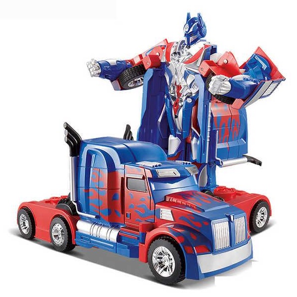 Carrinho Caminhão Transformes Optimus Prime Com Luzes e Som Bate e Volta Gira 360° ENVIO I...