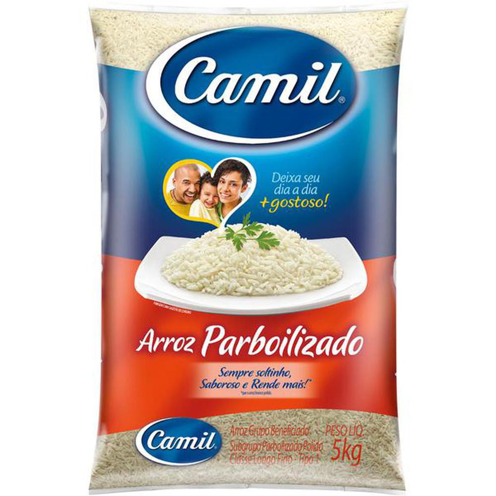 Arroz Parboilizado Tipo 1 CAMIL Pacote 5kg | Shopee Brasil