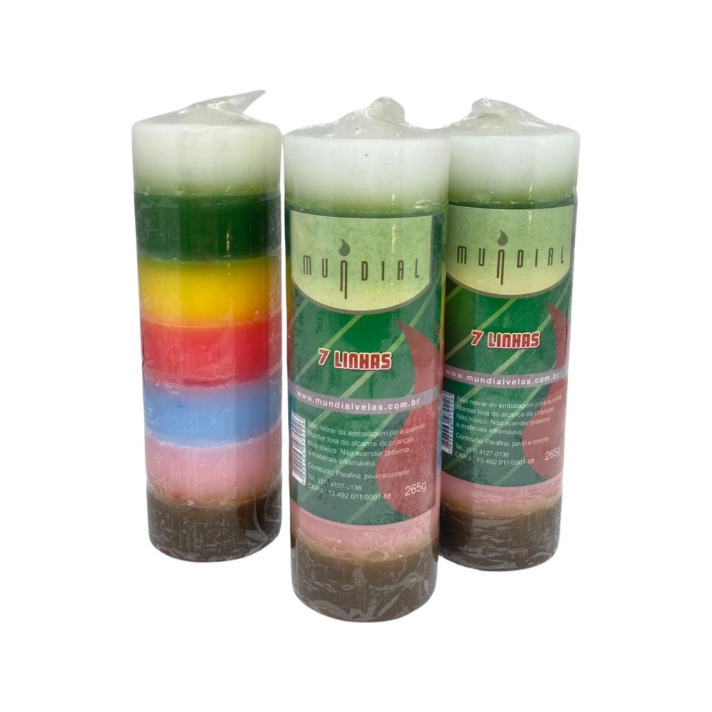 Vela de 7 dias 7 linhas 265g