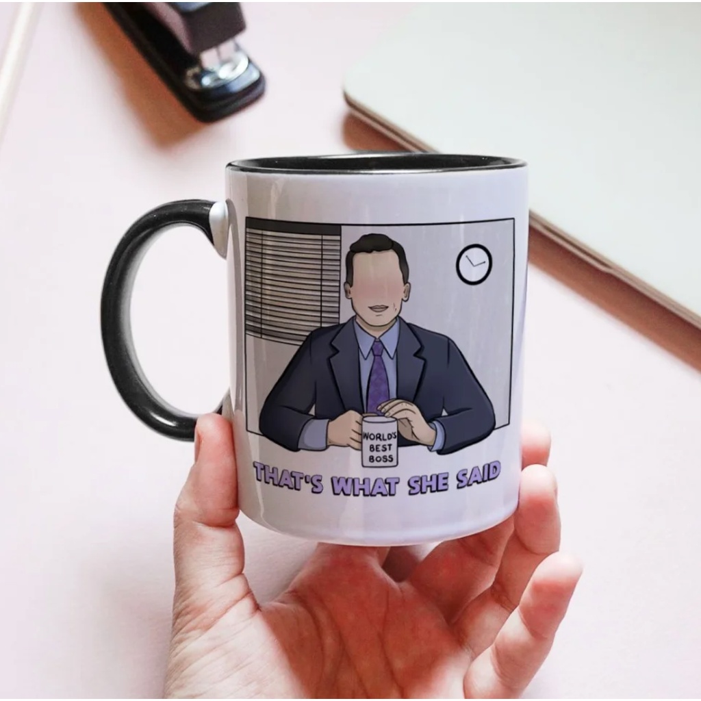 Caneca The Office Michael Scott (That's What She Said) Exclusividade Art Gaby Fernandes