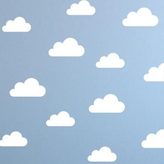 Adesivos de parede NUVEM Decorativo Quarto Infantil kit 56un (2 TAMANHOS) BRANCO em Oferta na Shopee