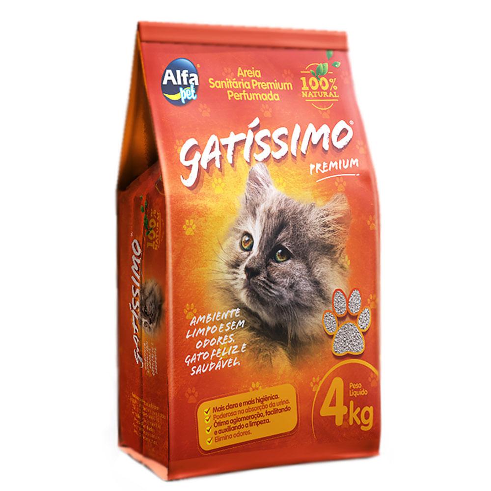 Areia Higiênica Gatíssimo Para Gatos Perfumada 4Kg em Oferta na Shopee