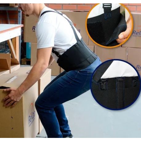 Cinto Ergonômico Proteção Coluna Lombar Levantamento De Peso