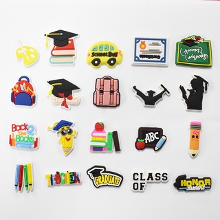 Moda Jibbitz Acessórios Criativos " Temporada De Graduação " Sapato De Desenho Animado Fivela Sapatos De Bricolage Charme