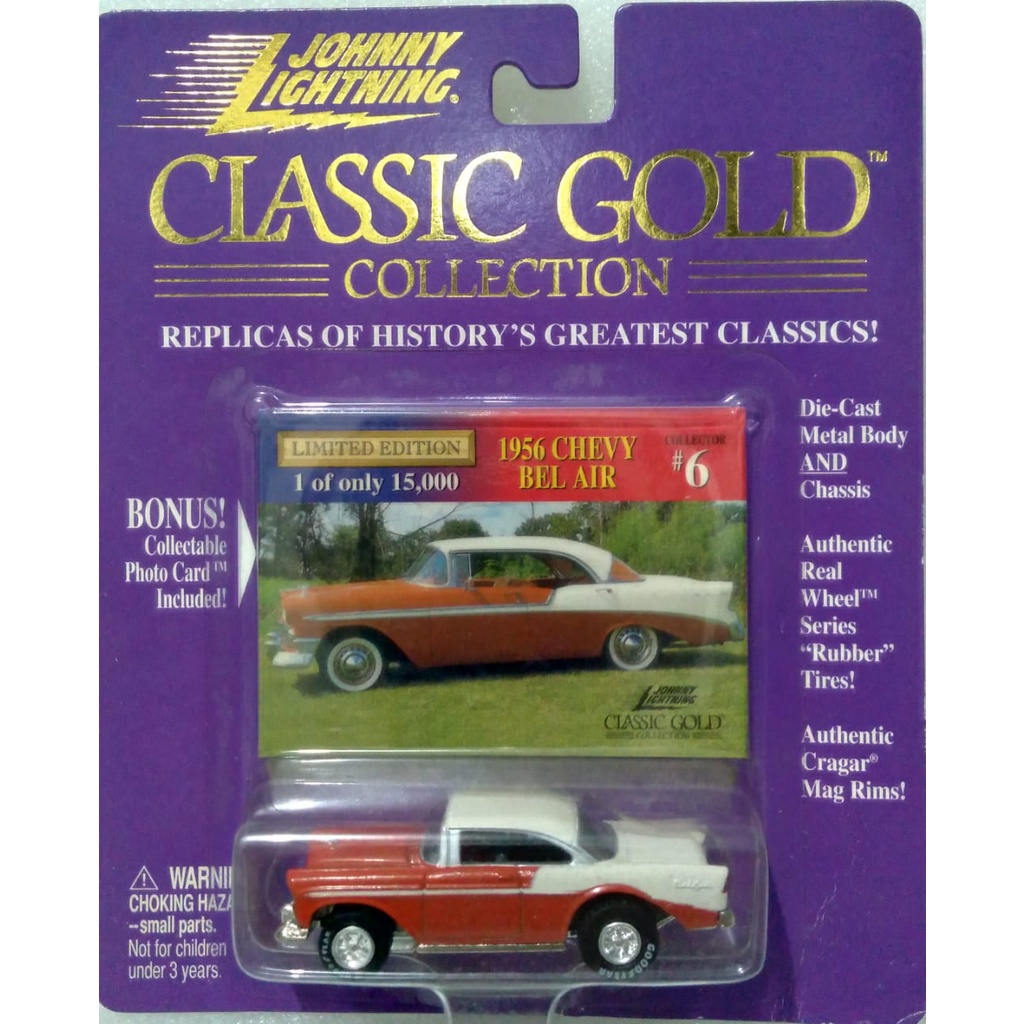 JOHNNY LIGHTNING CHEVY BEL AIR 1956 CLASSIC GOLD COLLECTION