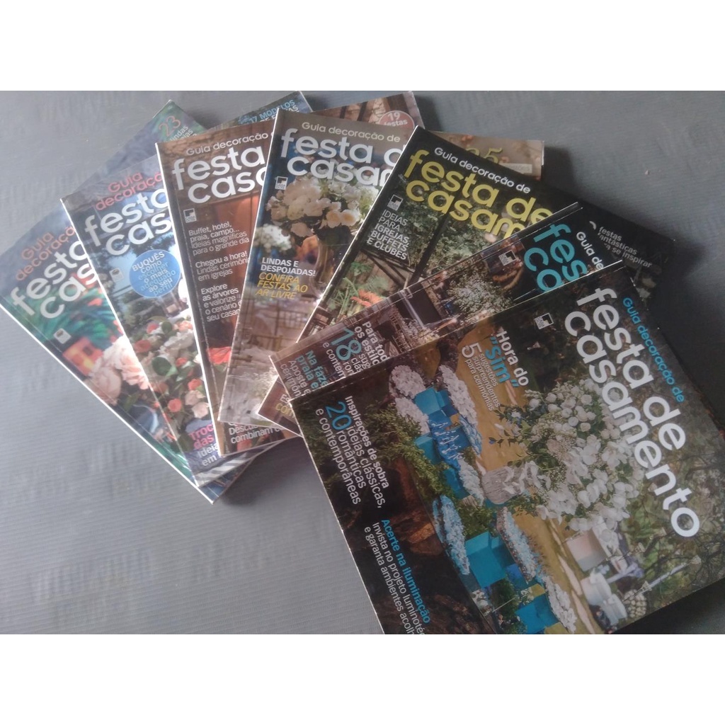 REVISTA - GUIA DECORAÇÃO DE FESTA DE CASAMENTO / FESTA  GUIA DE DECORAÇÃO E ESTILO