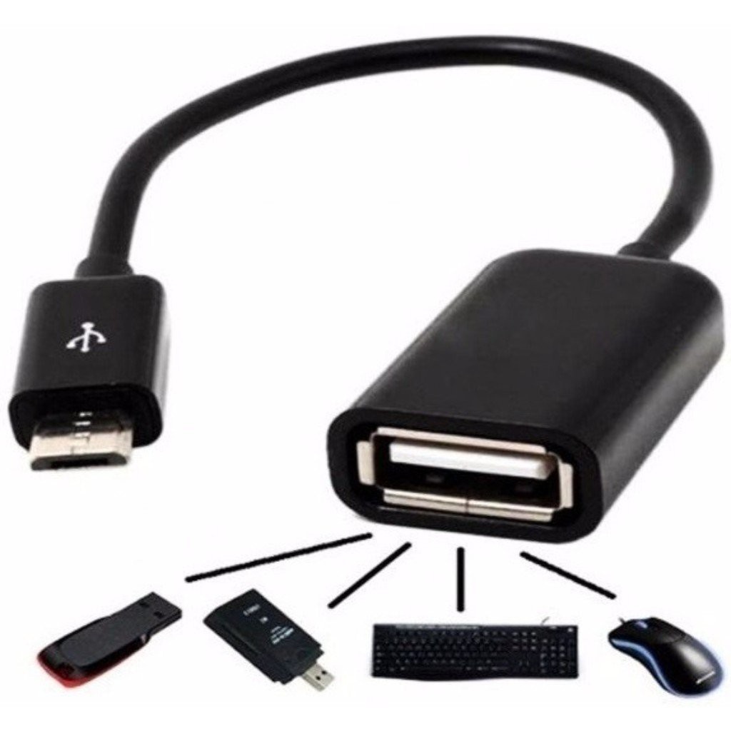 Original Adaptador Otg Micro Usb Para Usb 2.0 15Cm