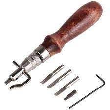 Groover Frisador Desquinador Para Couro Carteira Bainha 7x1