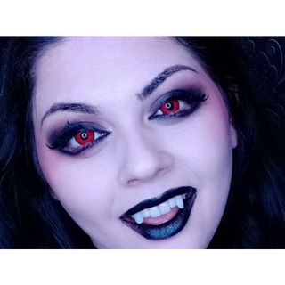 Lente de Contato Vermelha Red Cosplay Fantasia Vampiro, Maquiagem Feminina  Nunca Usado 89630540