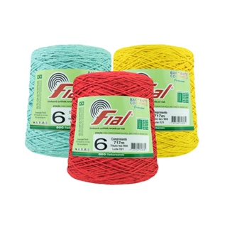 Barbante Fial Colorido Premium Fio 6 cone com  700 gramas em Oferta na Shopee