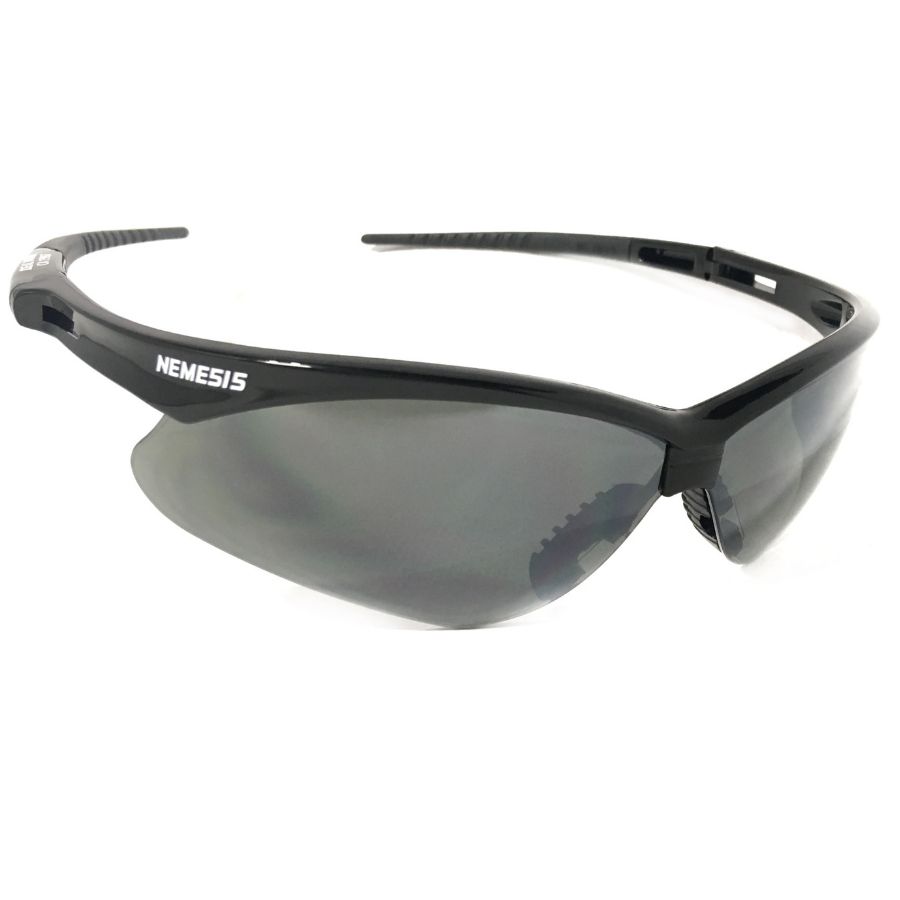 Óculos Proteção Nemesis Preto FUME ESPELHADO Esportivo AIRSOFT Teste Balístico Paintball Resistente A Impacto Ciclismo V